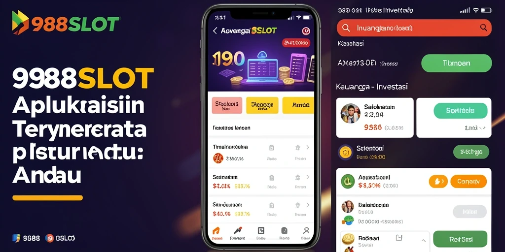 Screenshot aplikasi 988SLOT menunjukkan antarmuka Investasi yang mudah digunakan.