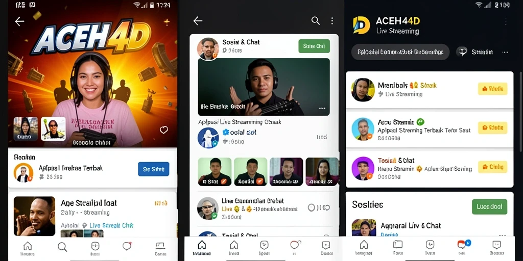 Tampilan antarmuka ACEH4D yang menarik saat Live Streaming.
