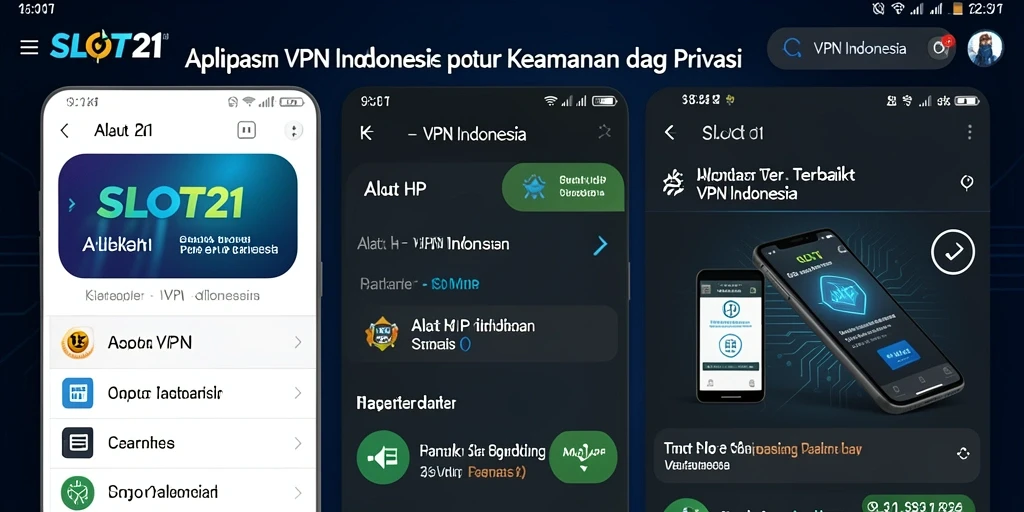 Antarmuka pengguna SLOT21 yang sederhana dan intuitif.
